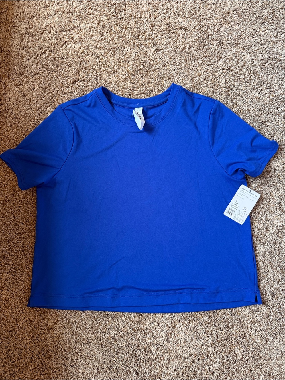 NWT Royal Blue Jockey Short Sleeve Boxy Tee - M